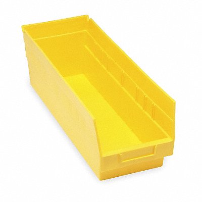 F9082 Shelf Bin Yellow Polypropylene 6 in MPN:QSB204YL