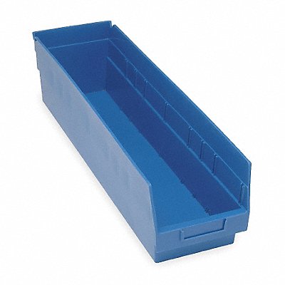 E5736 Shelf Bin Blue Polypropylene 6 in MPN:QSB206BL