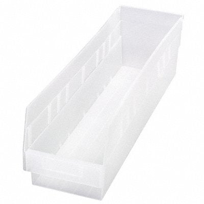 Shelf Bin Clear Polypropylene 6 in MPN:QSB206CL