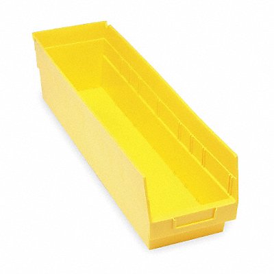 E5736 Shelf Bin Yellow Polypropylene 6 in MPN:QSB206YL