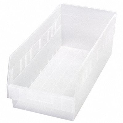 Shelf Bin Clear Polypropylene 6 in MPN:QSB208CL