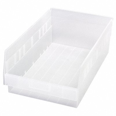 Shelf Bin Clear Polypropylene 6 in MPN:QSB210CL