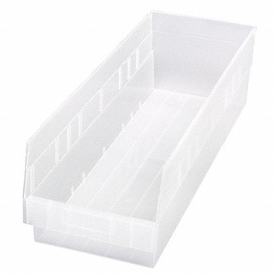 Shelf Bin Clear Polypropylene 6 in MPN:QSB214CL