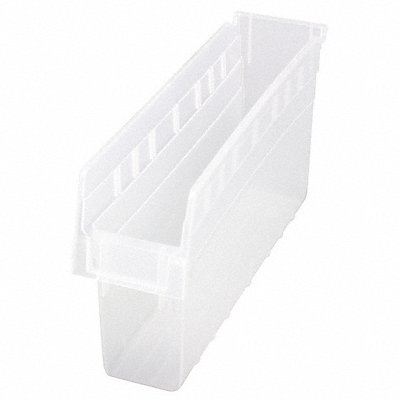 Shelf Bin Clear Polypropylene 8 in MPN:QSB803CL