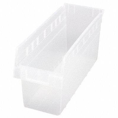 Shelf Bin Clear Polypropylene 8 in MPN:QSB804CL