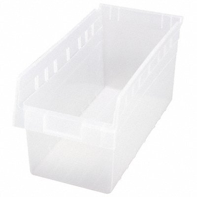 Shelf Bin Clear Polypropylene 8 in MPN:QSB808CL