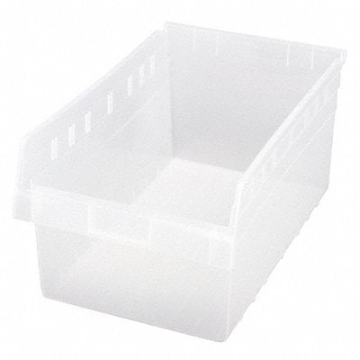 Shelf Bin Clear Polypropylene 8 in MPN:QSB810CL