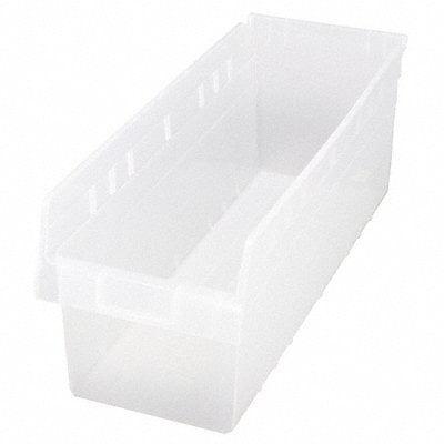 Shelf Bin Clear Polypropylene 8 in MPN:QSB816CL