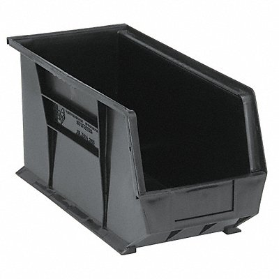 F0610 Hang and Stack Bin Black PP 9 in MPN:QUS265BK