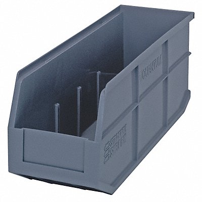 G7048 Shelf Bin Gray Polypropylene 7 in MPN:SSB461GY