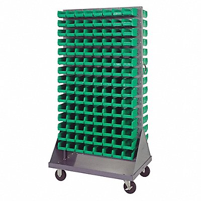 Mobile Louvered Floor Rack Steel 240Bins MPN:QMD-36H-220GN