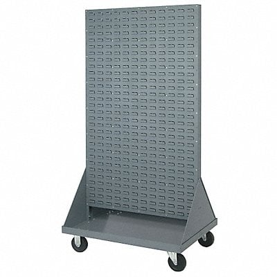 Mobile Louvered Flor Rack 25inx72inx36in MPN:QMD-36H