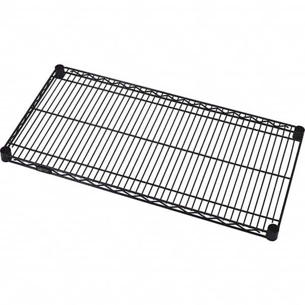 Wire Shelving: 800 lb Shelf Capacity, 1 Shelf MPN:2424BK