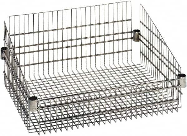 Wire Basket Wire Shelving: 800 lb Shelf Capacity, 0 Shelf MPN:BSK2424C