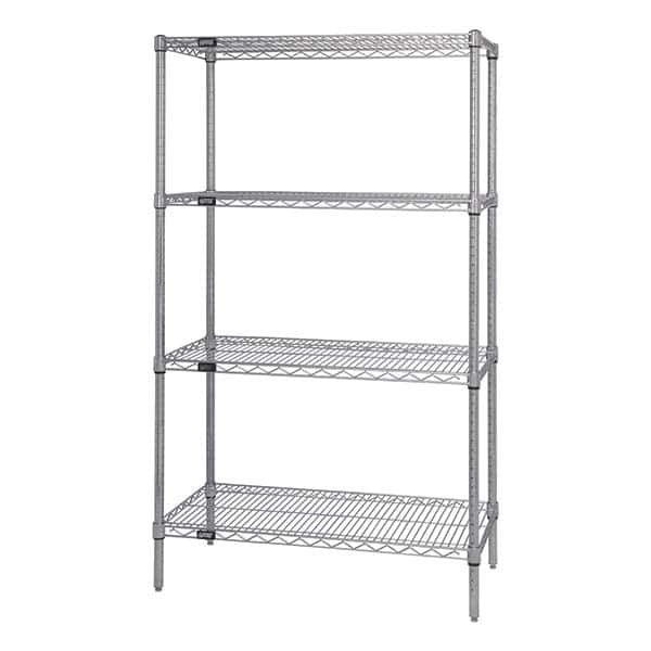 Starter Unit Wire Shelving: 4 Shelves MPN:WR86-1848C