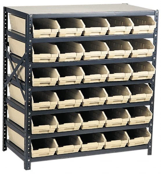 Floor Pick Rack: Double-Sided Mobile Pick Rack Unit with Shelf Bins, 2,100 lb Capacity, 12