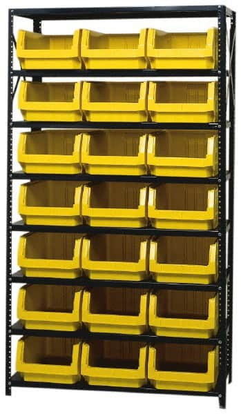 Pick Rack: Open Hopper Storage Unit with Bins, 3,325 lb Capacity, 18