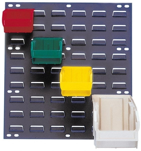 Pick Rack: Louvered Panel with Bins, 270 lb Capacity, 19