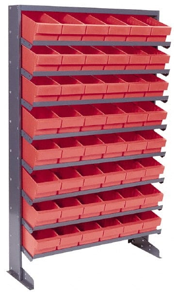 Pick Rack: Single-Sided Sloped Pick Rack Shelving, 400 lb Capacity, 12