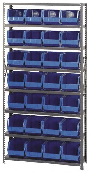 Open Hopper Storage Unit Pick Rack: Open Hopper Storage Unit with Bins, 12