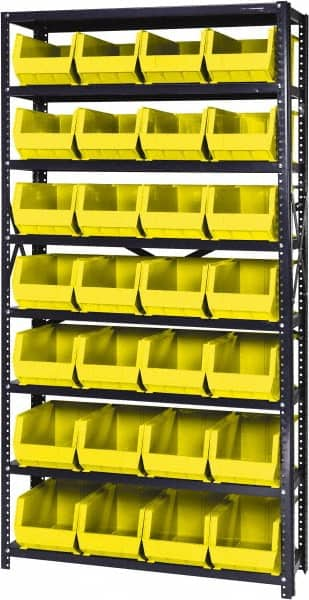 Open Hopper Storage Unit Pick Rack: Open Hopper Storage Unit with Bins, 12