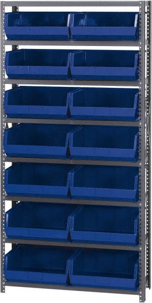 Open Hopper Storage Unit Pick Rack: Open Hopper Storage Unit with Bins, 12