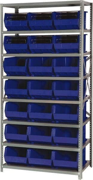 Open Hopper Storage Unit Pick Rack: Open Hopper Storage Unit with Bins, 18