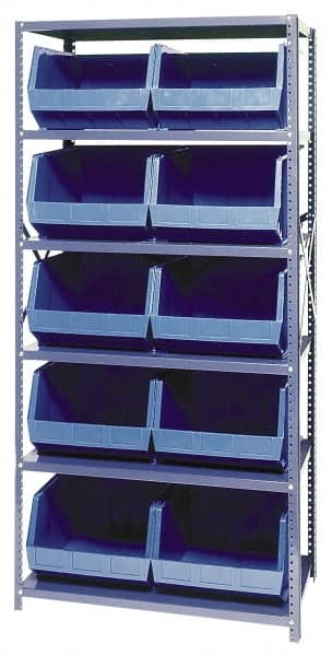 Open Hopper Storage Unit Pick Rack: Open Hopper Storage Unit with Bins, 18