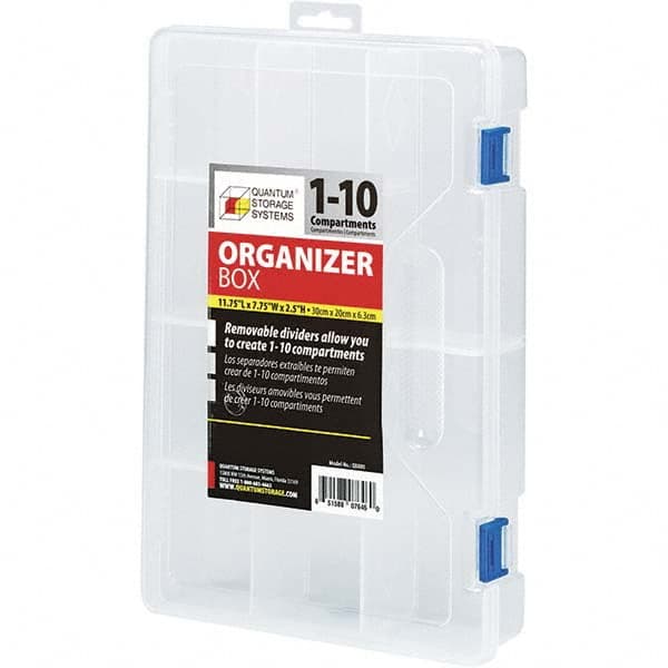 Compartment Storage Boxes & Bins, Storage Box Type: Storage File Box , Overall Length: 11.75in , Overall Height: 2.2in , Compartment Depth (Inch): 7.75in  MPN:QB800