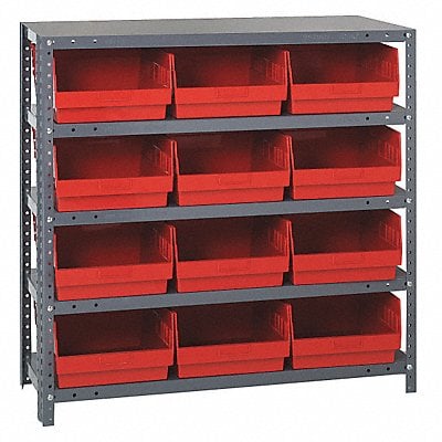 G6985 Bin Shlvng 12inx39inx36in Red MPN:1239-209RD