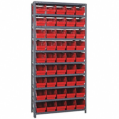 G6987 Bin Shlvng 12inx75inx36in Red MPN:1275-202RD