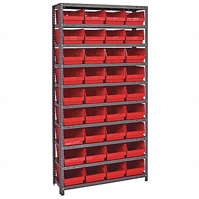 G6988 Bin Shlvng 12inx75inx36in Red MPN:1275-207RD