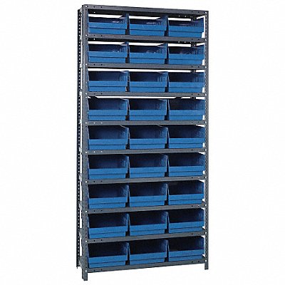 G6989 Bin Shlvng 12inx75inx36in Blue MPN:1275-209BL