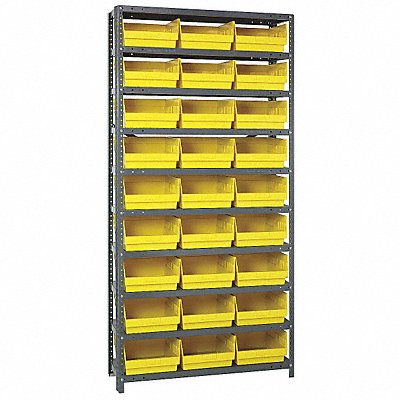 G6989 Bin Shlvng 12inx75inx36in Yellow MPN:1275-209YL