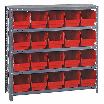 G6991 Bin Shlvng 18inx39inx36in Red MPN:1839-204RD