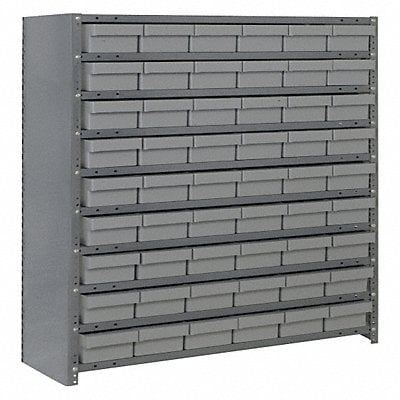 E7215 Enclosed Bin Shlvng 12x39x36in Gray MPN:CL1239-401GY