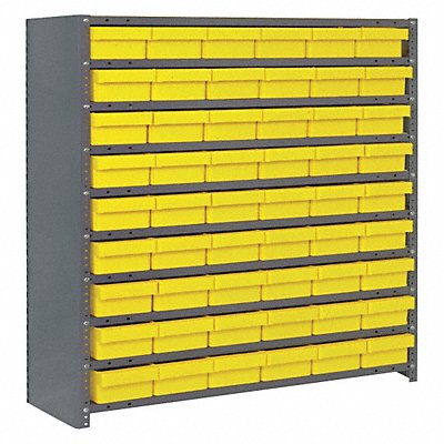 E7214 Enclosed Bin Shlvng 12x39x36in Yellow MPN:CL1239-401YL