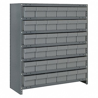 E7214 Enclosed Bin Shlvng 12x39x36in Gray MPN:CL1239-601GY