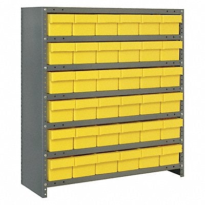 E7214 Enclosed Bin Shlvng 12x39x36in Yellow MPN:CL1239-601YL