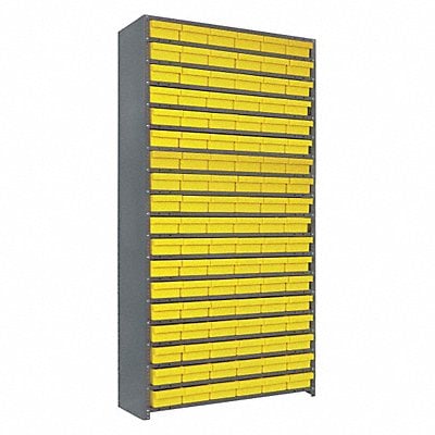 E6887 Enclosed Bin Shlvng 12x75x36in Yellow MPN:CL1275-401YL