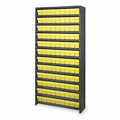 D5586 Enclosed Bin Shlvng 12x75x36in Yellow MPN:CL1275-501YL