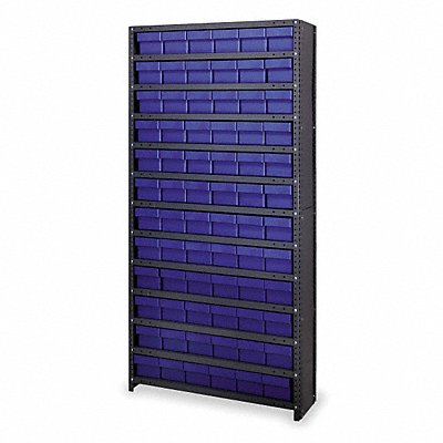 D5587 Enclosed Bin Shlvng 12x75x36in Blue MPN:CL1275-601BL