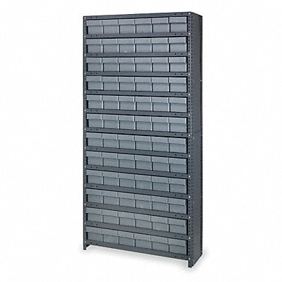 D5587 Enclosed Bin Shlvng 12x75x36in Gray MPN:CL1275-601GY