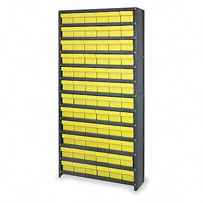 D5587 Enclosed Bin Shlvng 12x75x36in Yellow MPN:CL1275-601YL