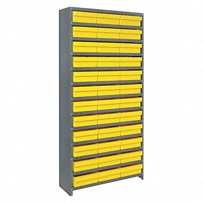 E6883 Enclosed Bin Shlvng 12x75x36in Yellow MPN:CL1275-801YL