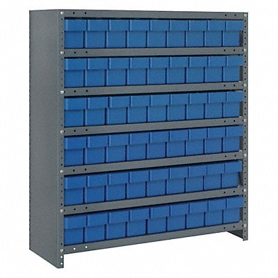 E7217 Enclosed Bin Shlvng 18x39x36in Blue MPN:CL1839-604BL