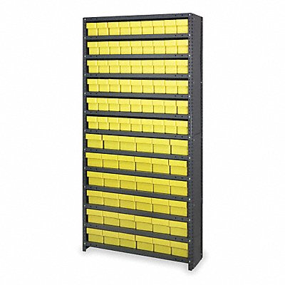 D5601 Enclosed Bin Shlvng 18x75x36in Yellow MPN:CL1875-624YL