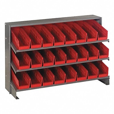 E1540 Bench Pick Rack 12x21x36in Red MPN:QPRHA-101RD