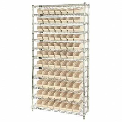 G7060 Bin Shlvng 12inx74inx36in Ivory MPN:WR12-101IV