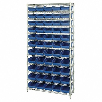 G7062 Bin Shlvng 24inx74inx36in Blue MPN:WR12-106BL